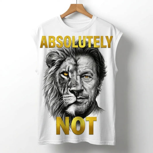 Marten Streetwear – Imran Khan “Absolutely Not” Premium Graphic Oversized Sleeveless T-Shirt