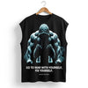 Go To War With Yourself – Premium Oversized Gym & Streetwear Sleeveless T-Shirt