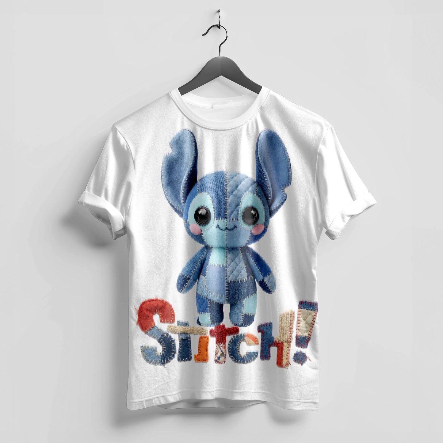 Stitch Character Graphic T-Shirt for Girls