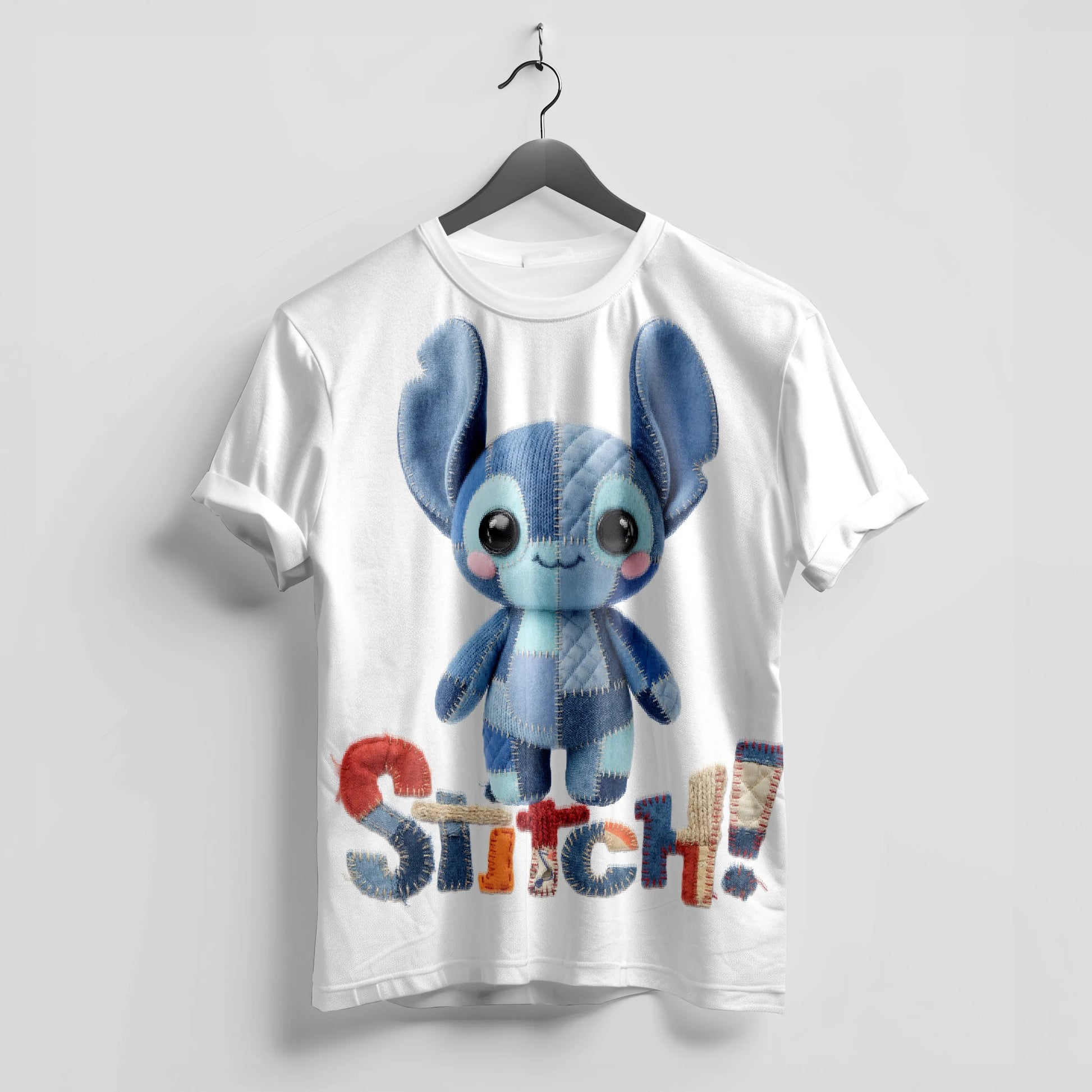 Stitch Character Graphic T-Shirt for Girls