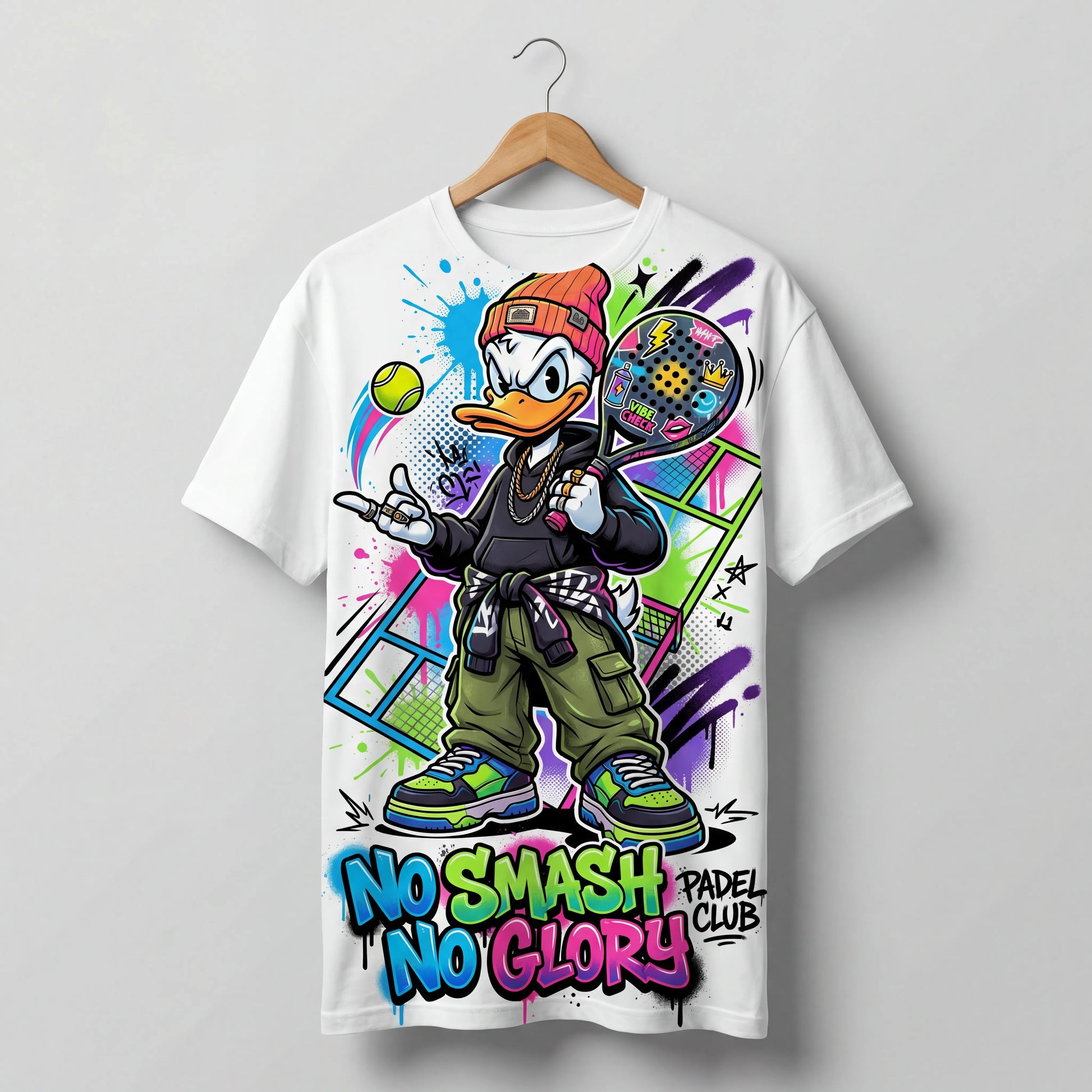 No Smash No Glory – Street Padel Graphic T-Shirt (Unisex)