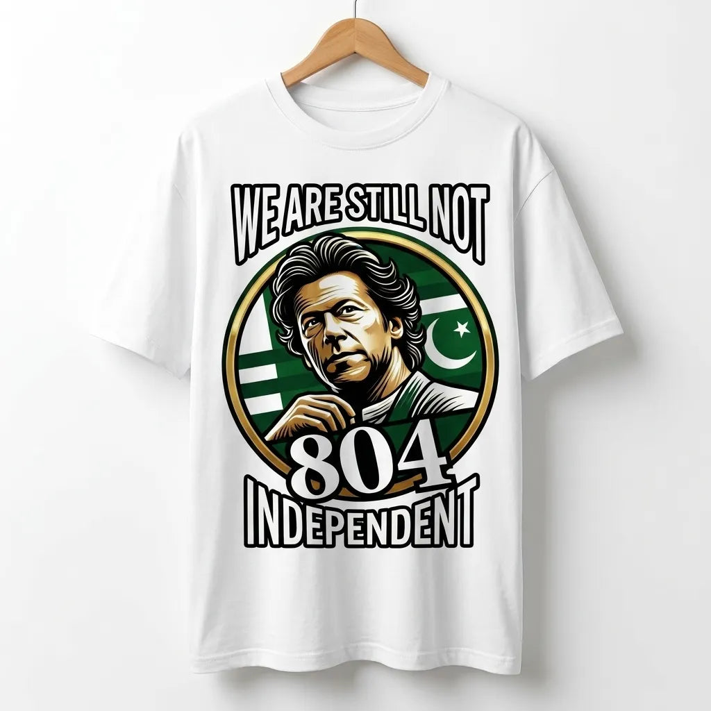 imran Khan Inspired 804 Independence Edition Oversized T-Shirt 