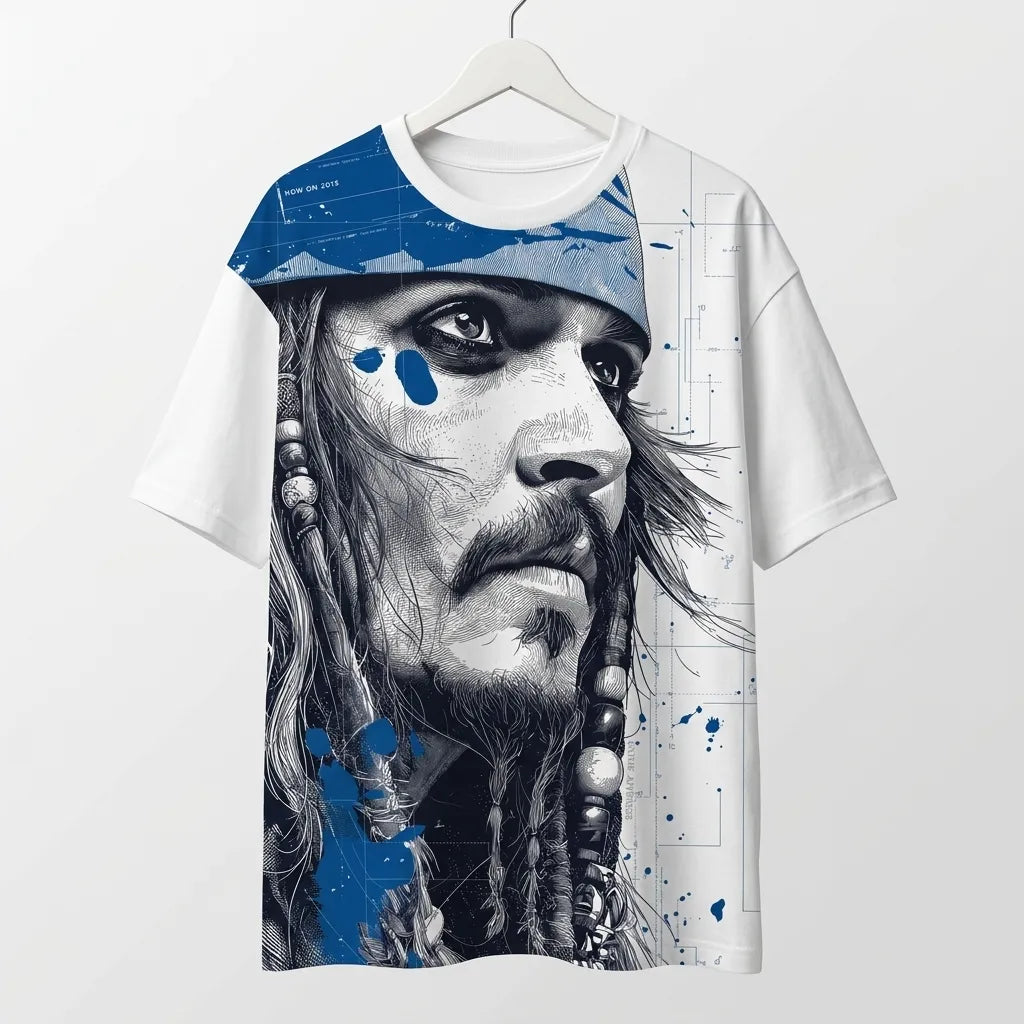 Marten "Rebel Captain" Oversized Graphic Tee