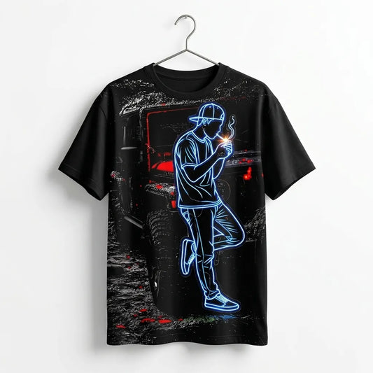 Midnight Spark Oversized Tee