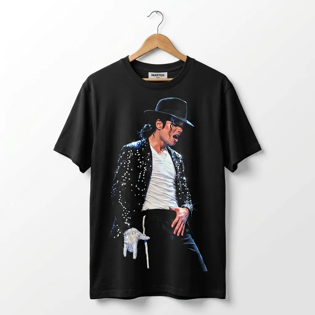 Michael Jackson Rhinestone Graphic T-Shirt