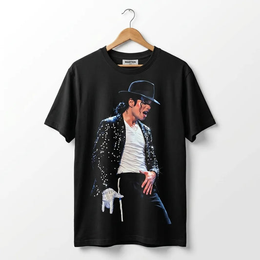 Michael Jackson Rhinestone Graphic T-Shirt