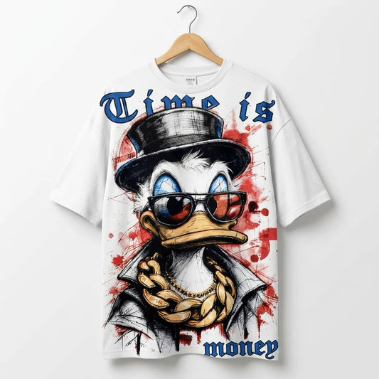 Marten Streetwear "Time is Money" Scrooge Oversized Tee