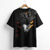 Marten Streetwear "Obsidian Shaheen" Oversized Graphic Tee – Premium Heavyweight Black