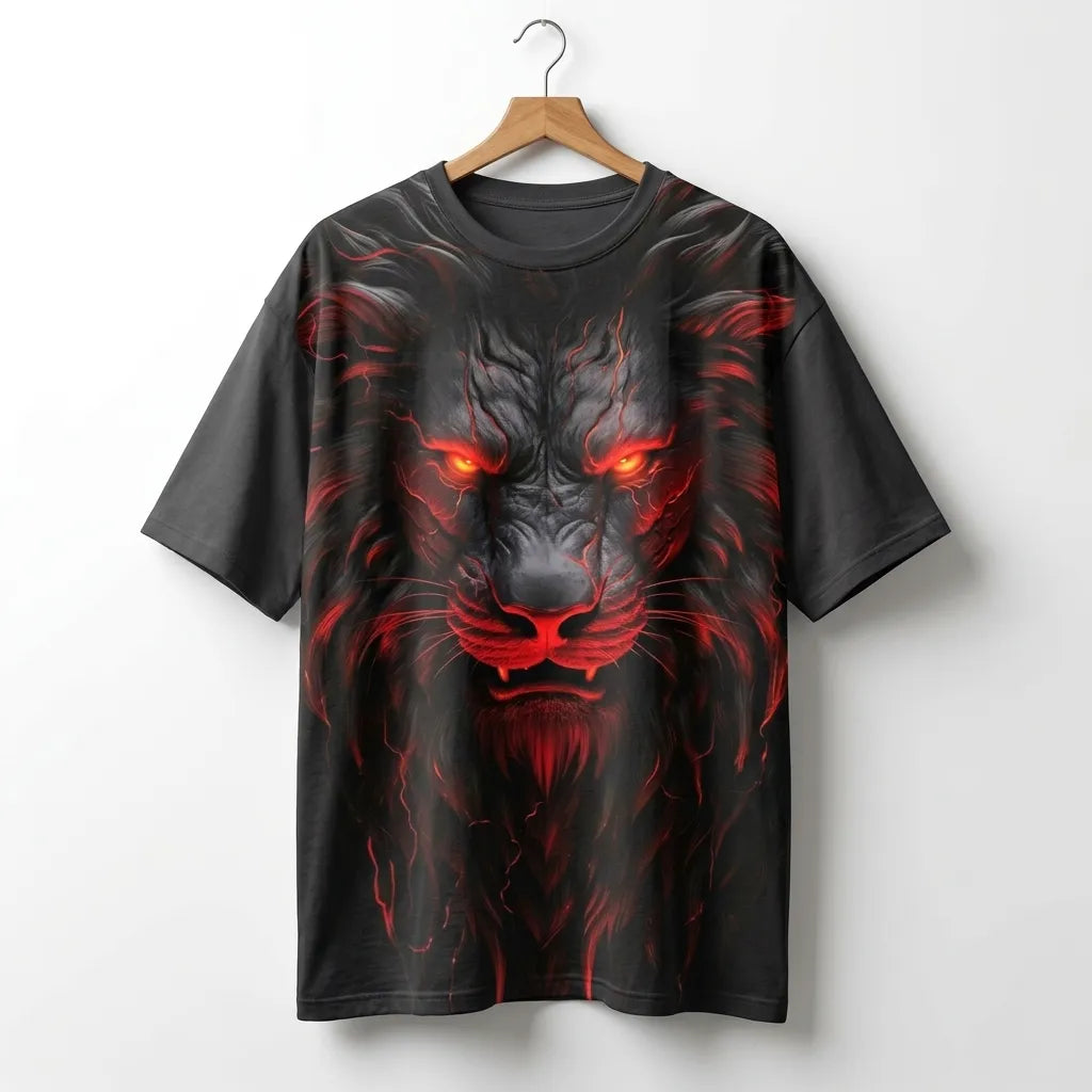 The Red Beast: Oversized Graphic Tee | Marten Streetwear