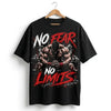 No Fear No Limits Oversized Streetwear T-Shirt – Premium Graphic Gym Tee
