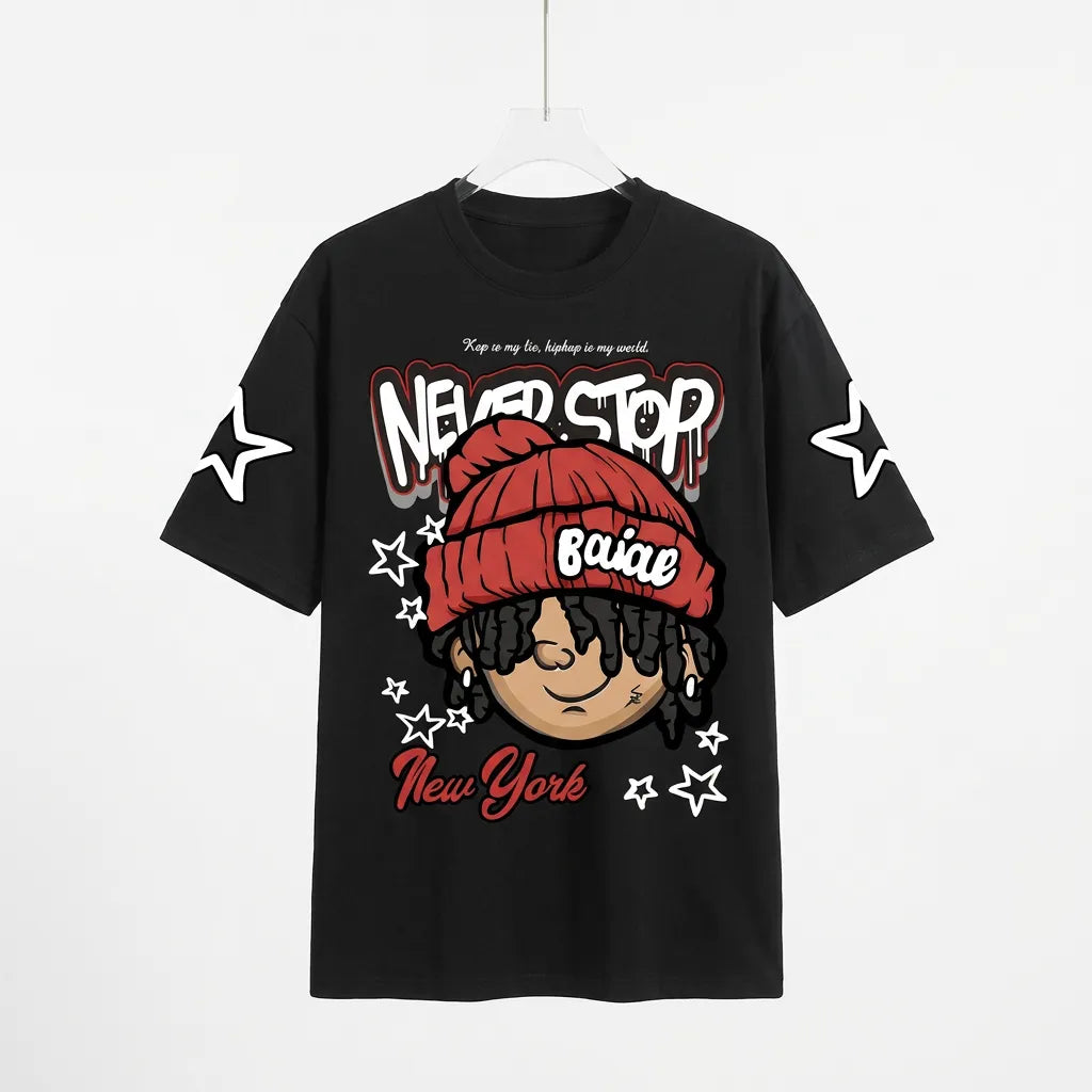 The "Never Stop" Graffiti Mascot Tee