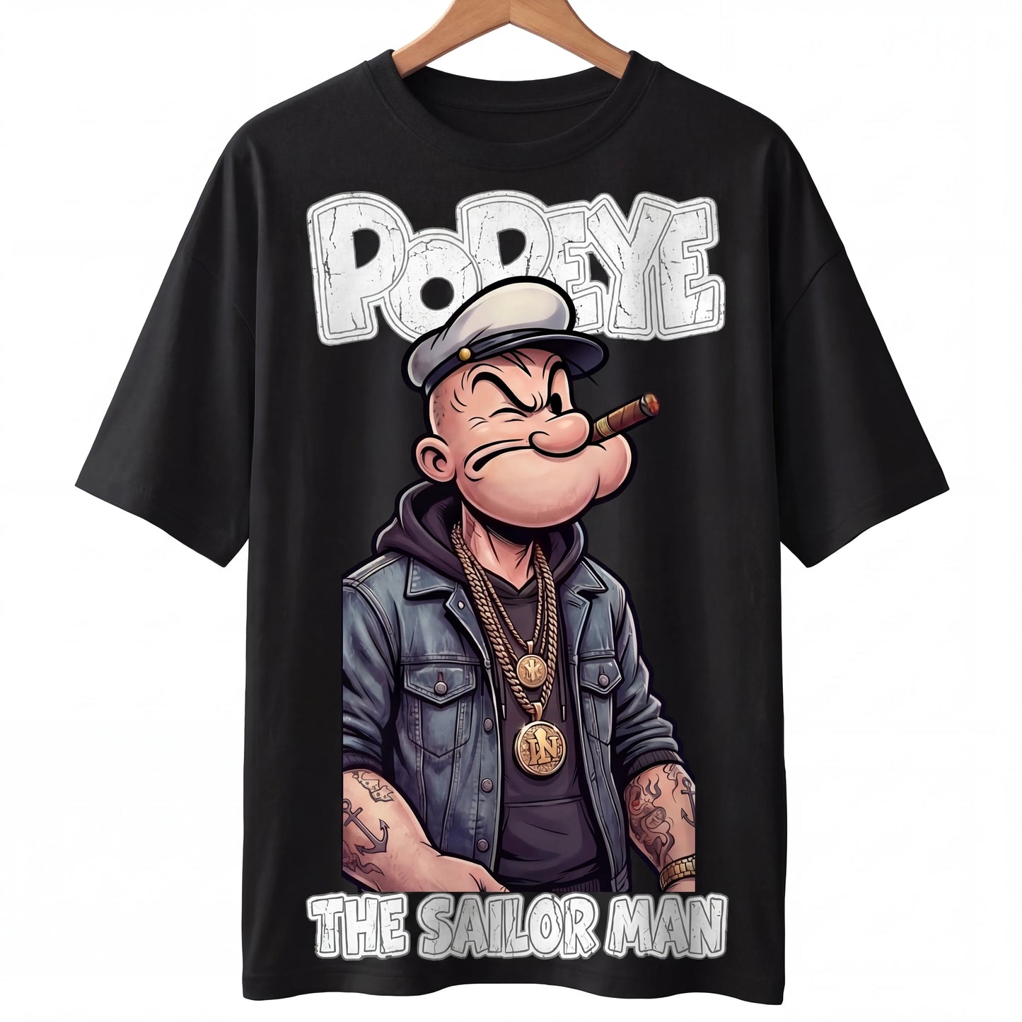 Popeye 'The Sailor Man ' Oversized Graphic Tee