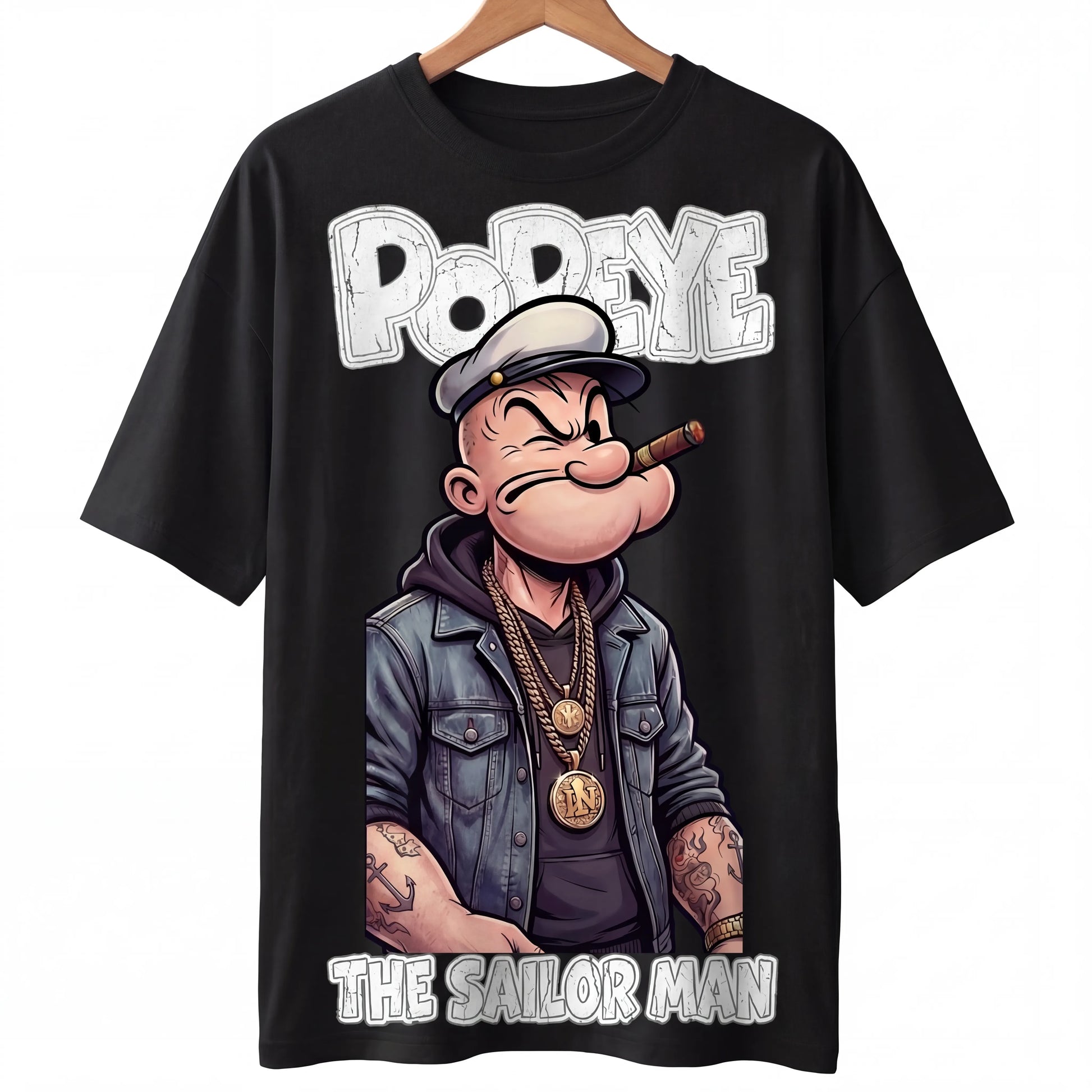 Popeye 'The Sailor Man ' Oversized Graphic Tee