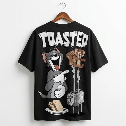 "TOASTED" Graphic Oversized Tee