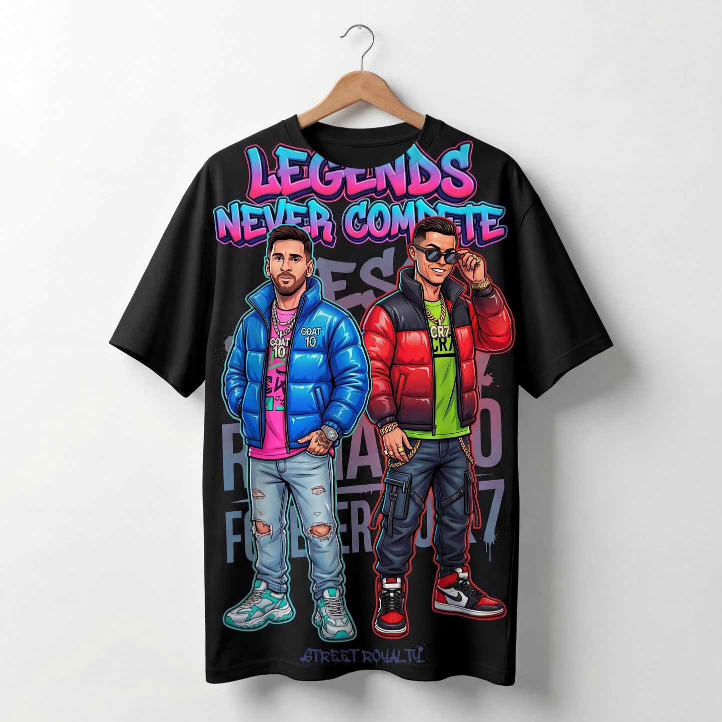 Legends Never Compete™ Oversized Graphic T-Shirt
