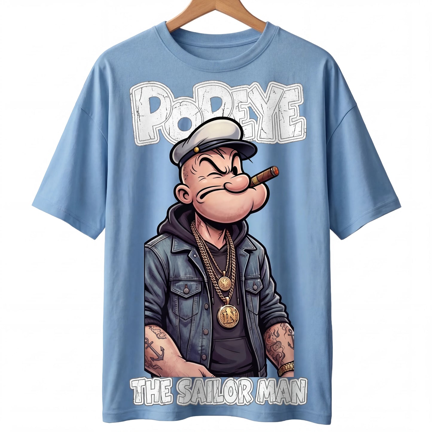 Popeye 'The Sailor Man ' Oversized Graphic Tee