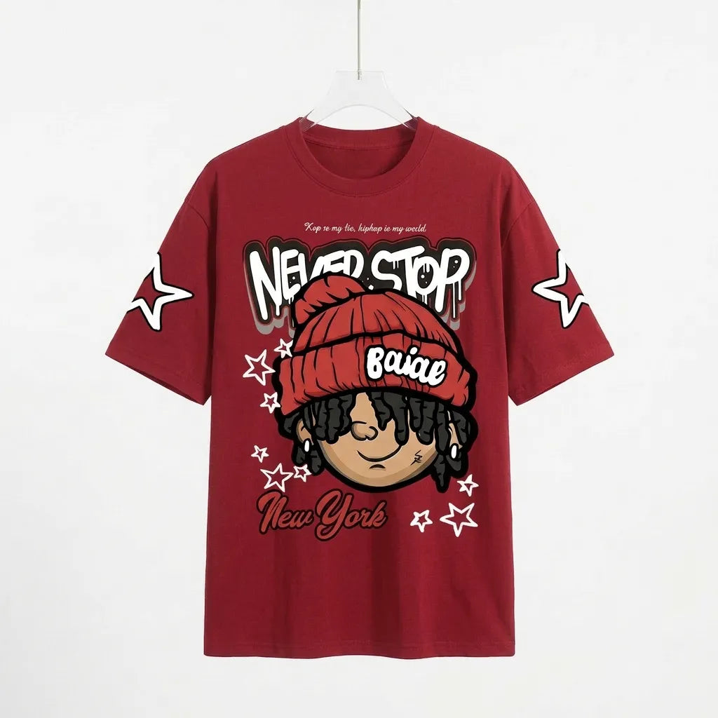 The "Never Stop" Graffiti Mascot Tee