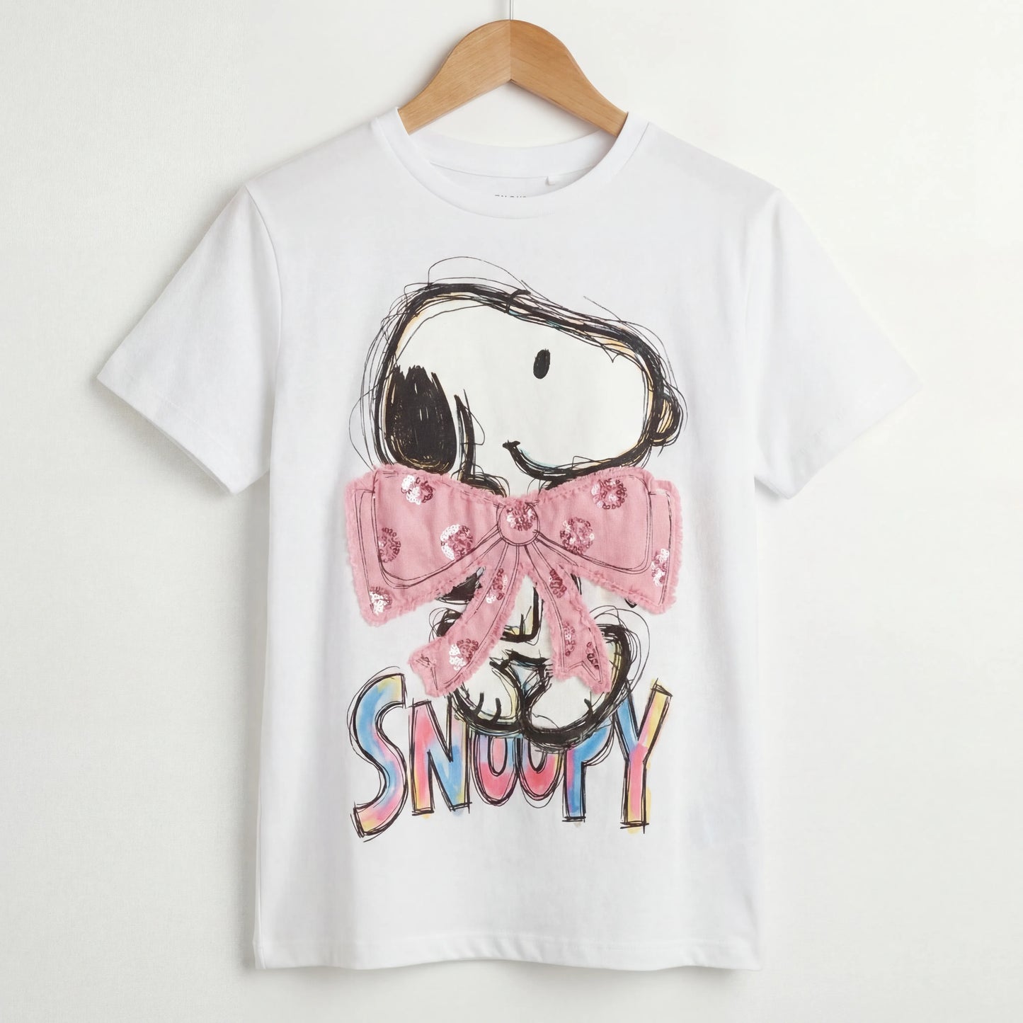 Marten Streetwear Snoopy Pink Oversized Graphic T-Shirt
