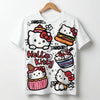 Cute Kitty  Character Graphic T-Shirt for Girls
