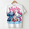 Hello Cosmic Cutie: Stitch x Hello Kitty Boba Oversized Tee