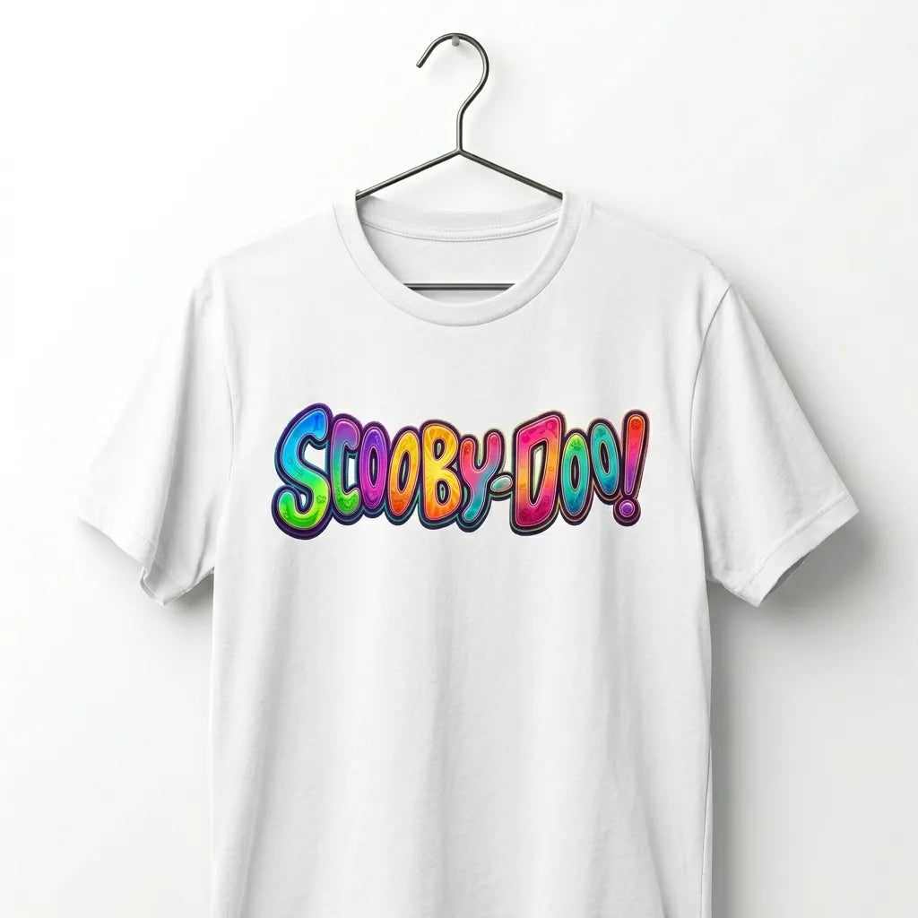 Scooby-Doo Graffiti Graphic Oversized T-Shirt - Black Drop Shoulder